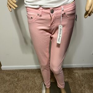Juniors pink jeggings jeans size 3 new